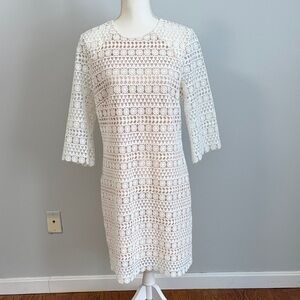Shoshanna White Lace Dress- size 10
